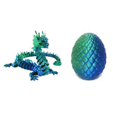 3D Printed Traditional Chinese Dragon Scale Egg Fidget Toy (Multiple Colors) Preorder Showcase Green & Blue